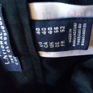 NWOT Men's Black Lands End classic pants
